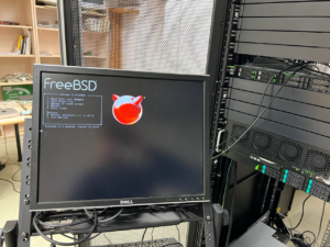 Boot screen of PAVE's FreeBSD kernel for NVRAM